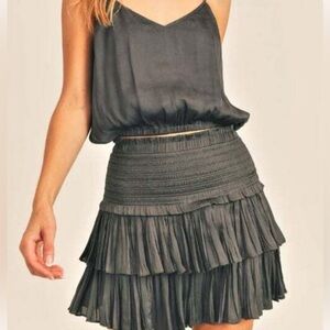 Anthropologie x current air Tiered Ruffle Skirt size Small